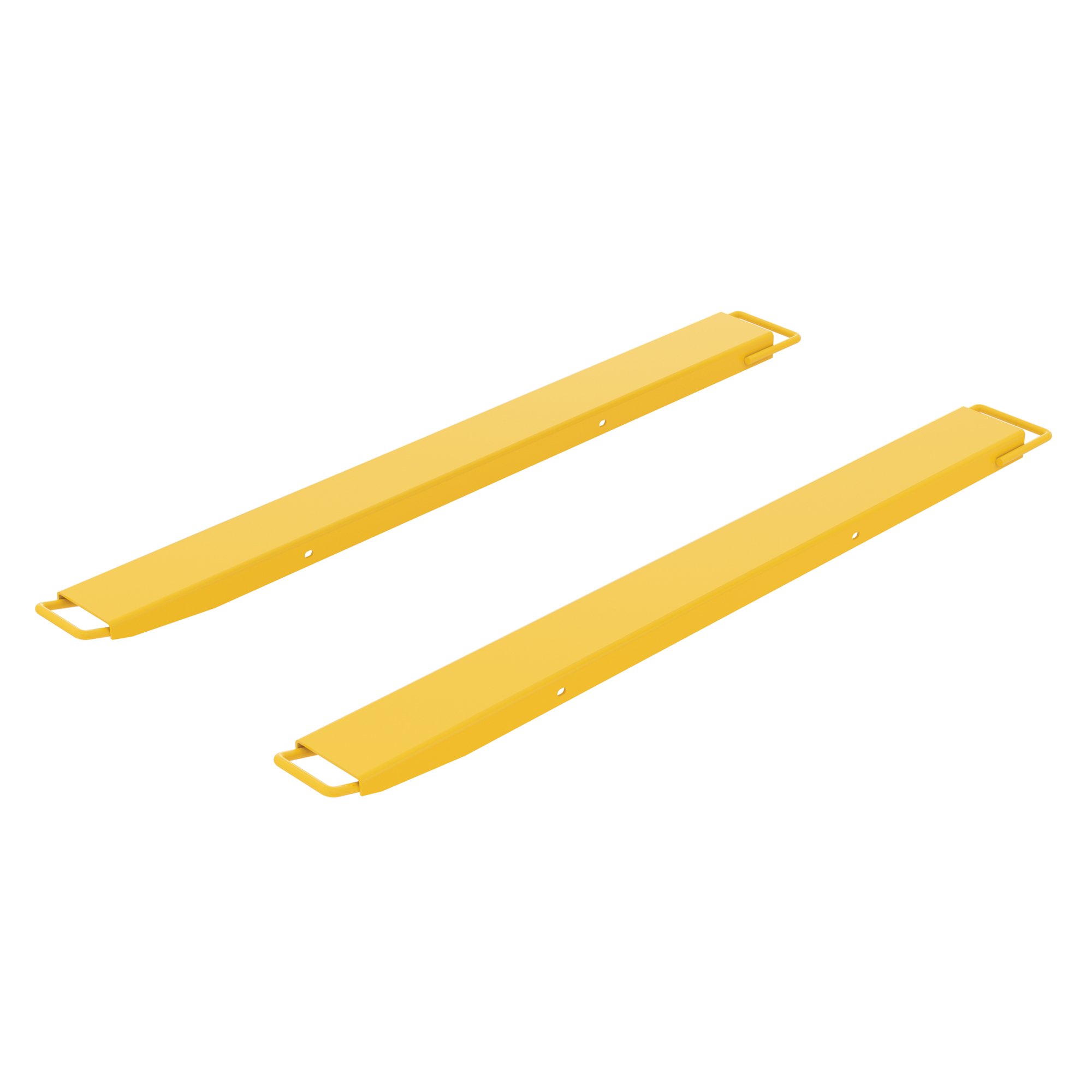 Vestil High-Strength Fork Extensions - 5in. x 63in., 4000-Lb. Capacity, Powder Coat Finish, Model# FE-HS-5-63